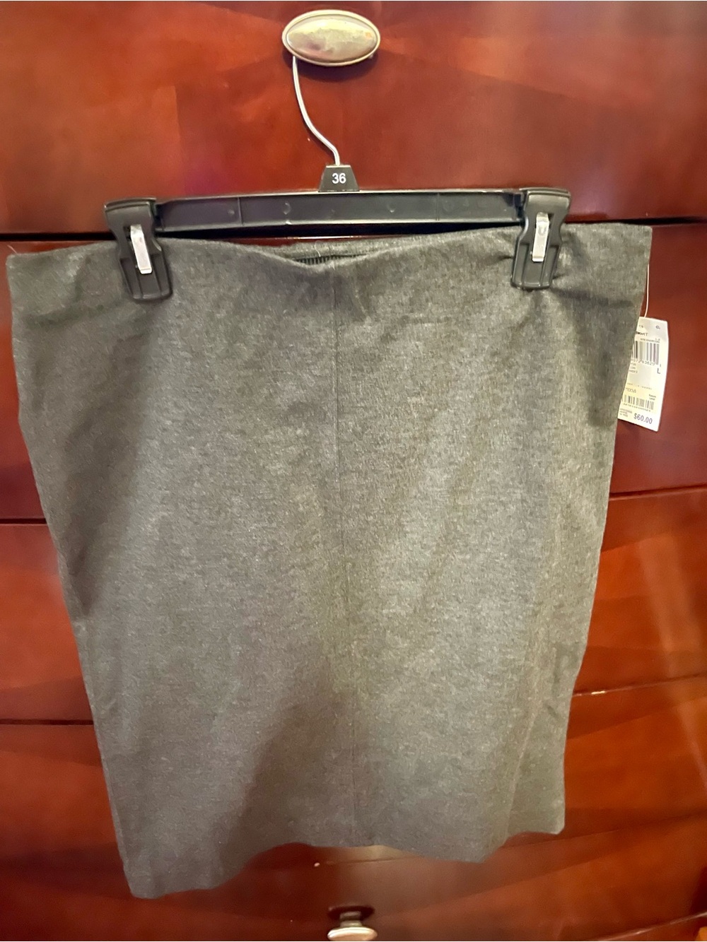 Macy's Gray Pencil Skirt
